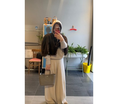 망토밍크퍼케이프