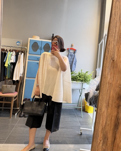 플리츠5.6부팬츠