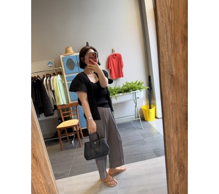 플리츠모던 7부팬츠