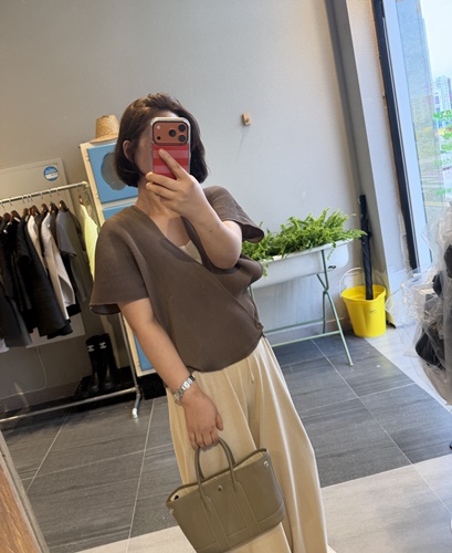 플리츠 볼륨 가디건