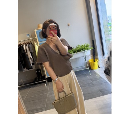 플리츠 볼륨 가디건