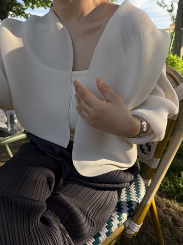 볼레로플리츠가디건