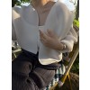 볼레로플리츠가디건