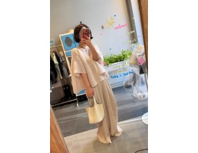 플리츠 포켓 가오리 탑