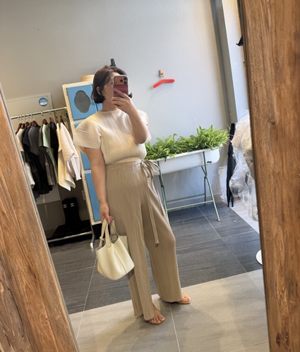 플리츠랩팬츠